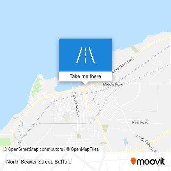 North Beaver Street map