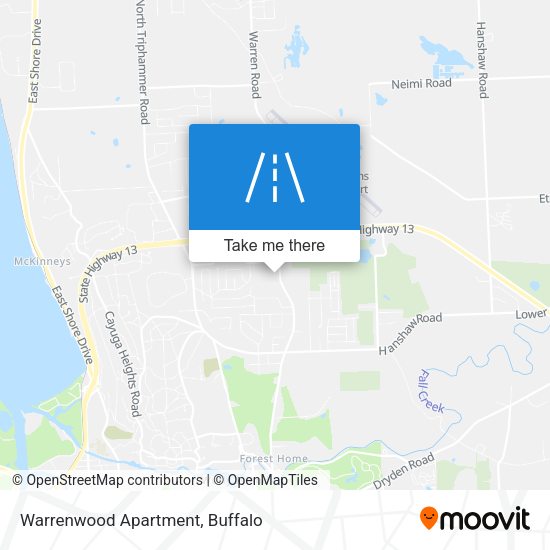Mapa de Warrenwood Apartment
