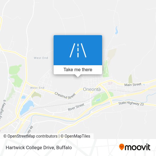 Hartwick College Drive map