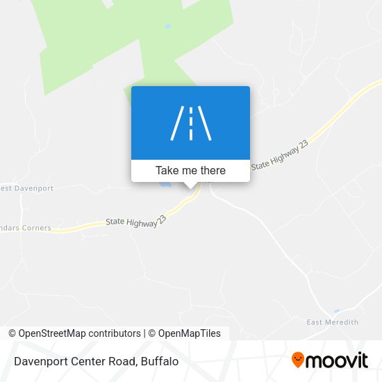 Davenport Center Road map