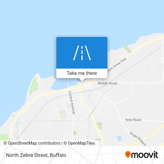 North Zebra Street map