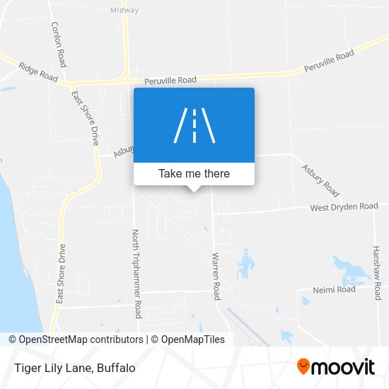 Mapa de Tiger Lily Lane