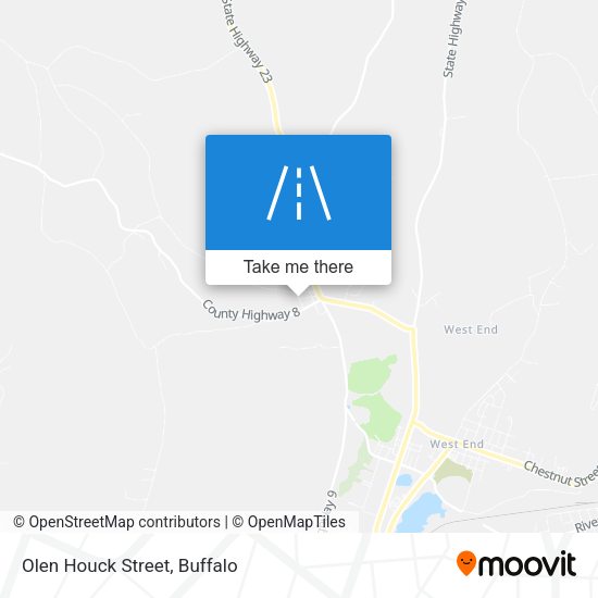 Mapa de Olen Houck Street