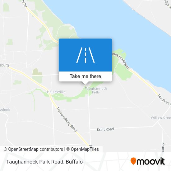 Taughannock Park Road map