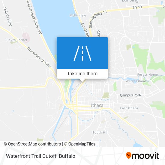Mapa de Waterfront Trail Cutoff