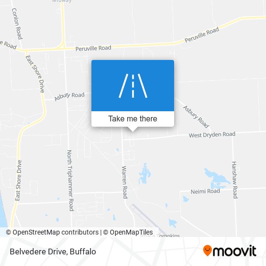 Belvedere Drive map