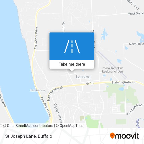 Mapa de St Joseph Lane