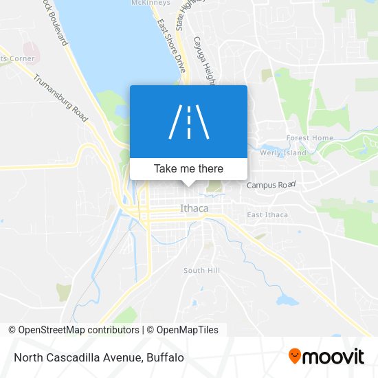 North Cascadilla Avenue map