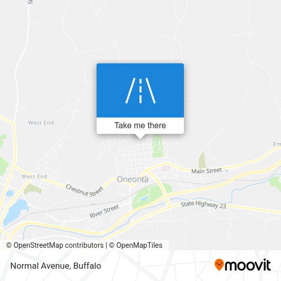 Mapa de Normal Avenue