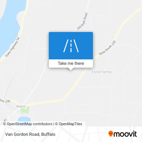 Mapa de Van Gordon Road