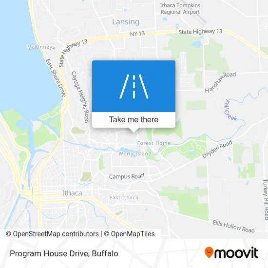Program House Drive map