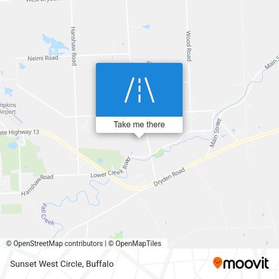 Sunset West Circle map