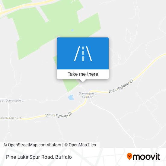 Pine Lake Spur Road map