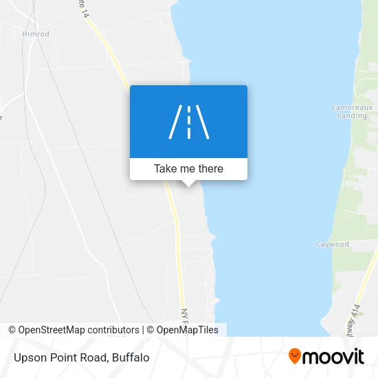 Upson Point Road map