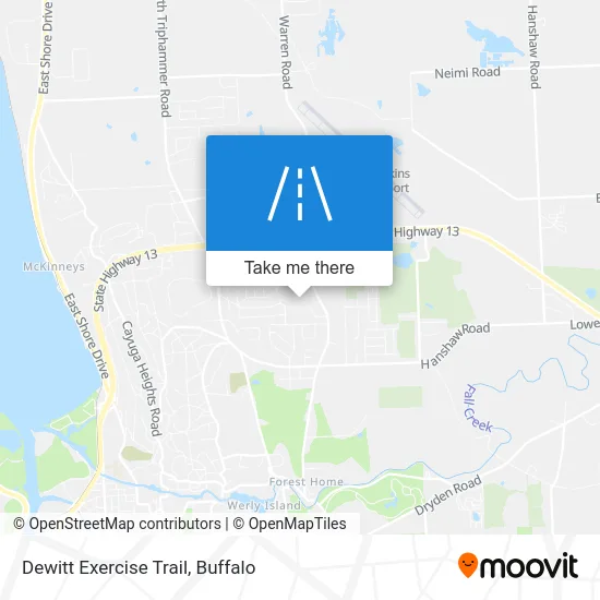 Dewitt Exercise Trail map