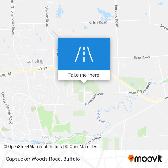Mapa de Sapsucker Woods Road