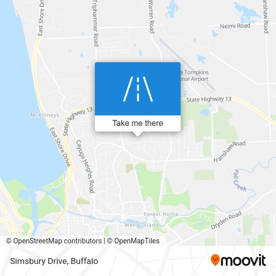 Mapa de Simsbury Drive