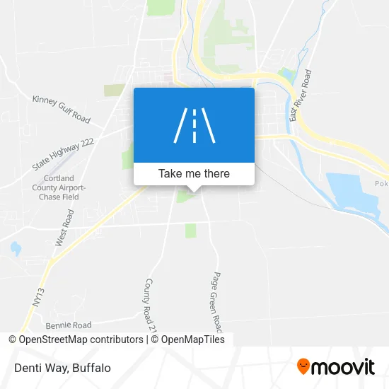 Denti Way map