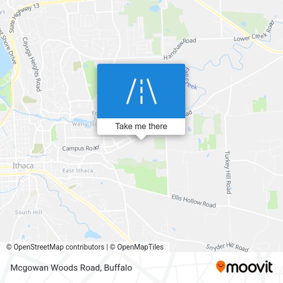 Mcgowan Woods Road map