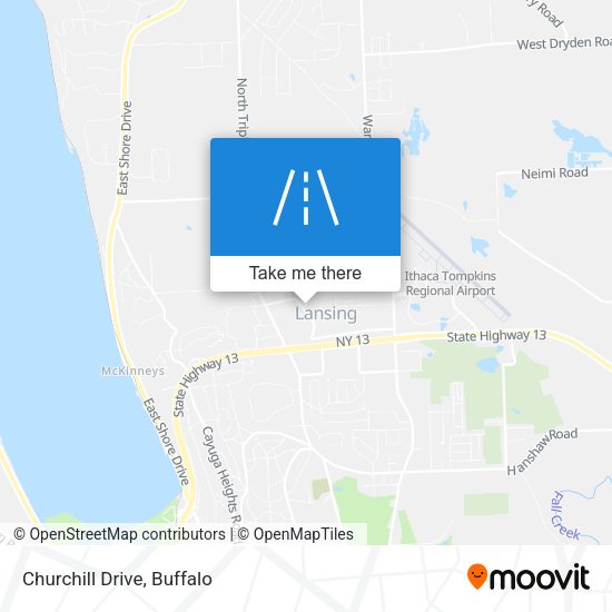 Churchill Drive map