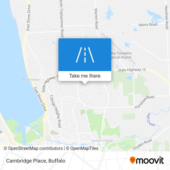 Mapa de Cambridge Place