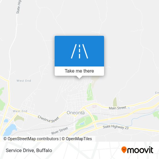 Mapa de Service Drive