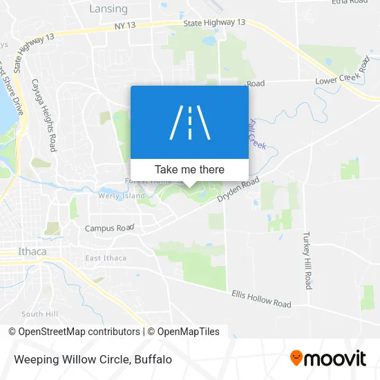 Weeping Willow Circle map