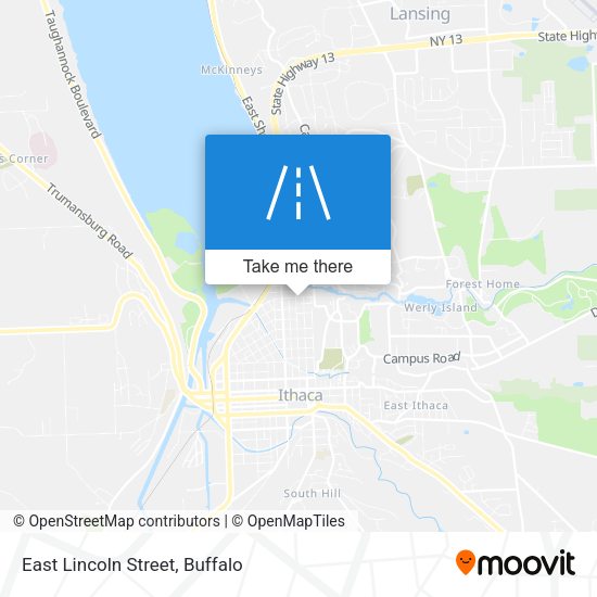 East Lincoln Street map