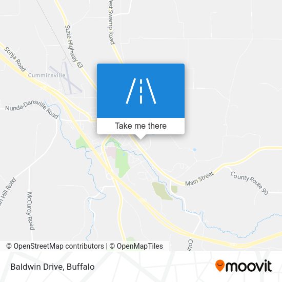 Mapa de Baldwin Drive