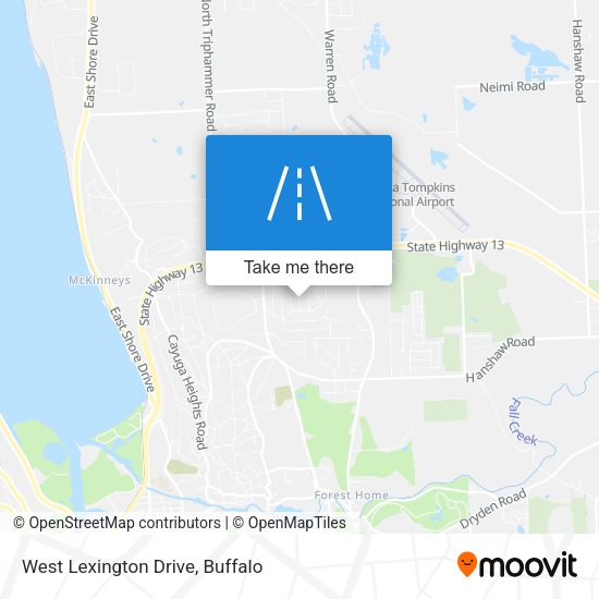 West Lexington Drive map