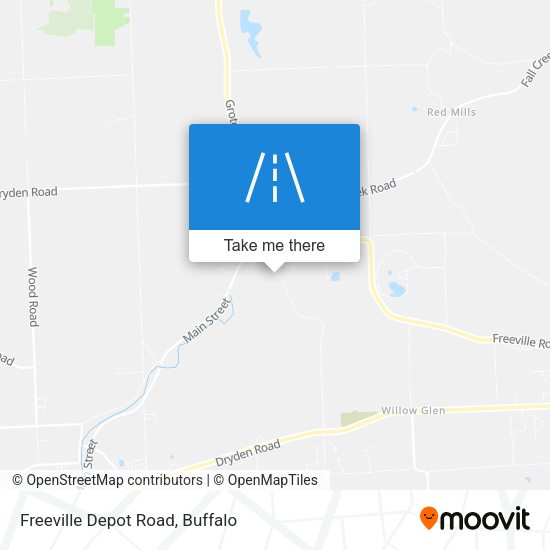 Freeville Depot Road map