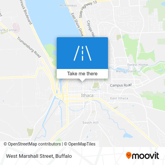 West Marshall Street map