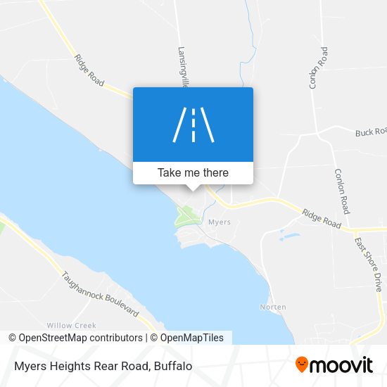 Myers Heights Rear Road map