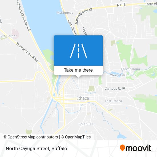 Mapa de North Cayuga Street