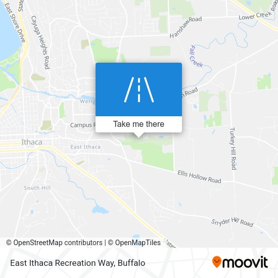East Ithaca Recreation Way map
