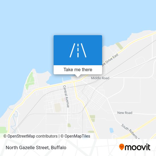 North Gazelle Street map