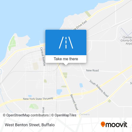 West Benton Street map