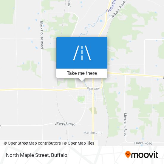 North Maple Street map