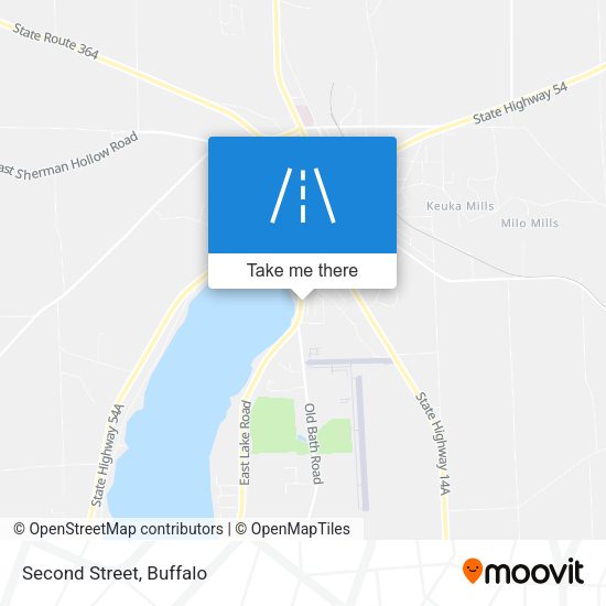 Mapa de Second Street