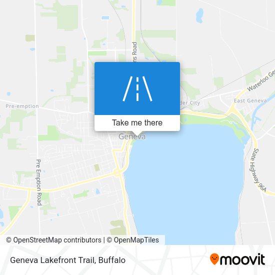 Mapa de Geneva Lakefront Trail