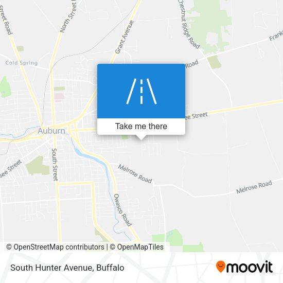 South Hunter Avenue map