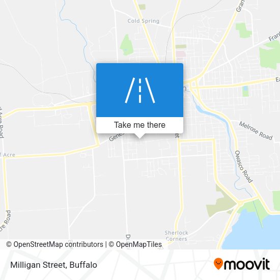 Mapa de Milligan Street