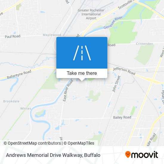 Andrews Memorial Drive Walkway map