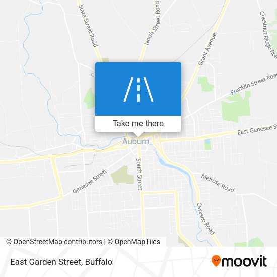 East Garden Street map