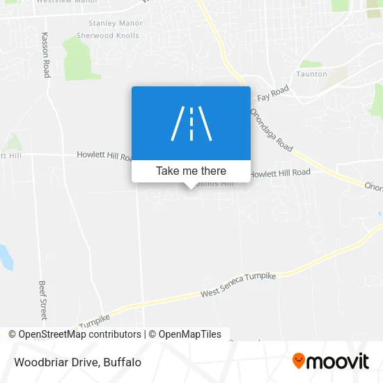 Woodbriar Drive map