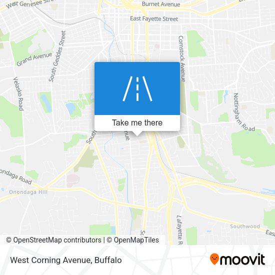 West Corning Avenue map