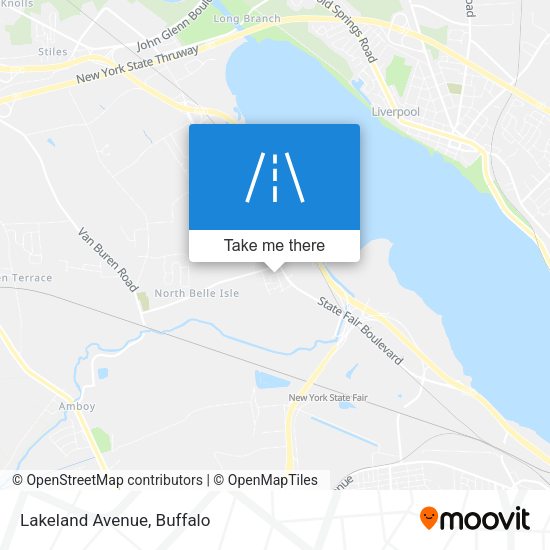 Mapa de Lakeland Avenue