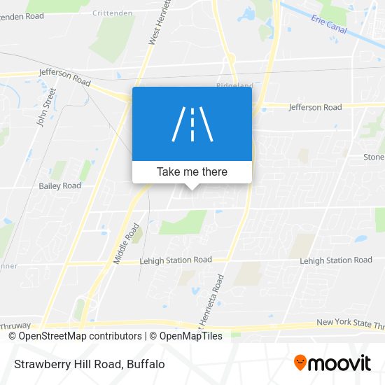 Strawberry Hill Road map