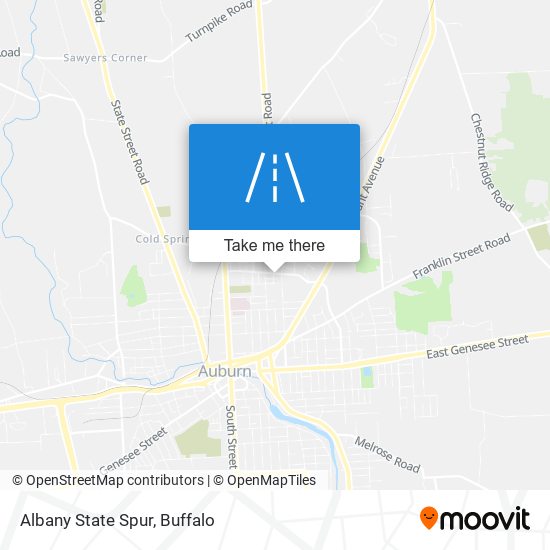 Albany State Spur map