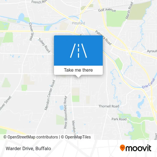 Warder Drive map